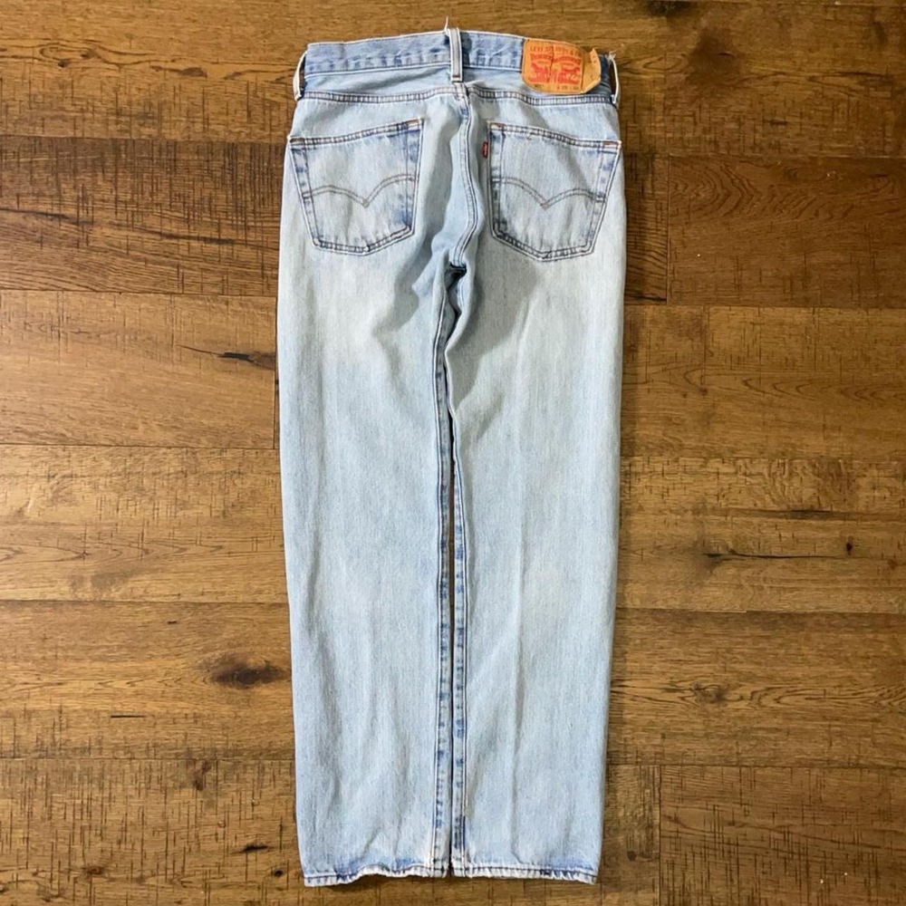 Levi's 501 Straight Leg Jeans Mens 30x28 Blue Western Streetwear Denim